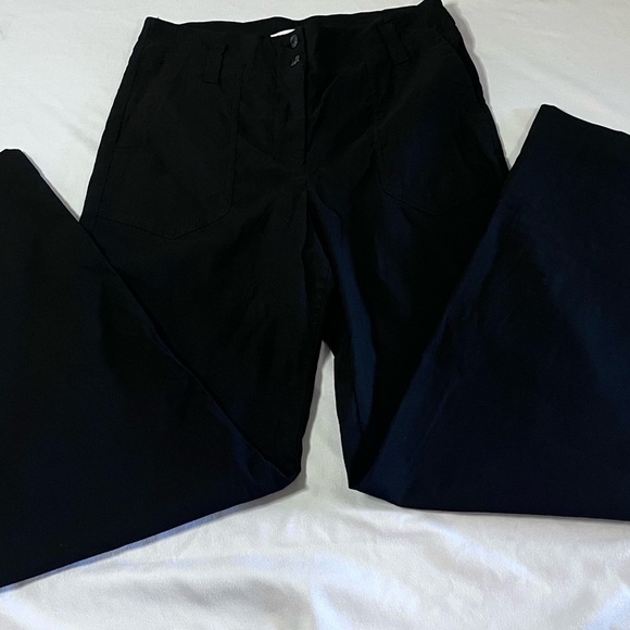 Anthropologie Black Wide Leg Pants - Picture 5 of 10